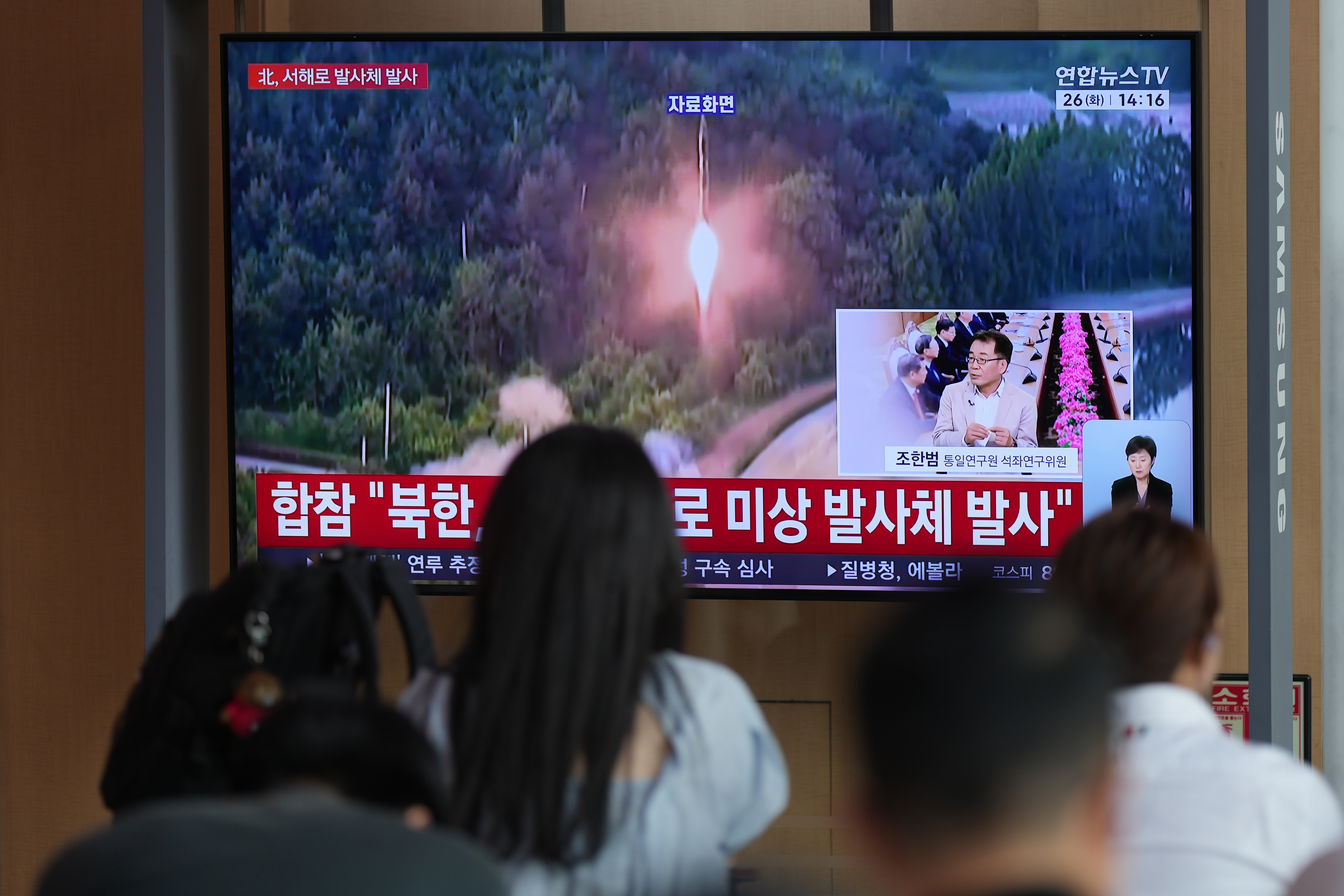 North Korea launches ballistic missiles over the sea in latest show of force